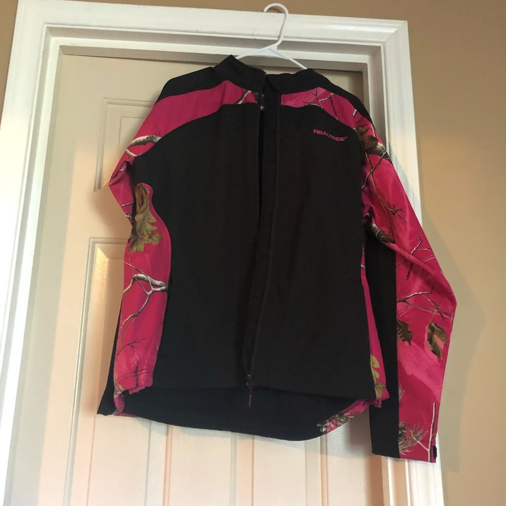 Real tree rain jacket